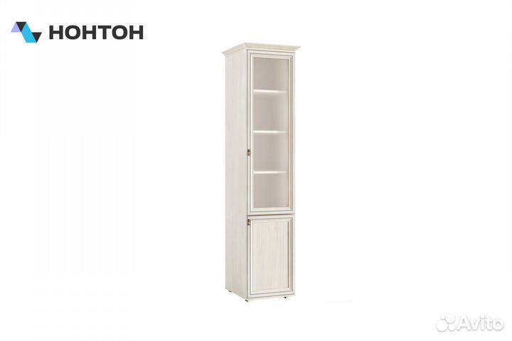 Пенал со стеклом Престиж-2 сандал светлый