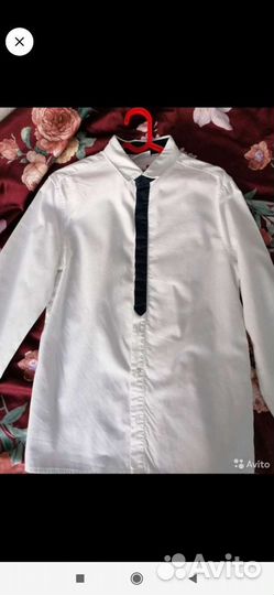Рубашка белая рост 150