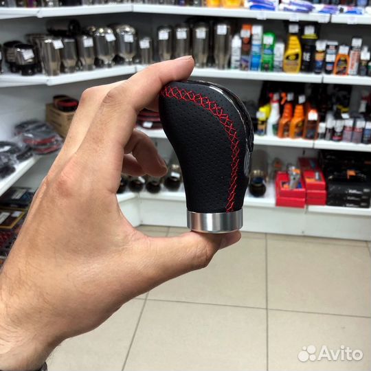 Ручка из экокожи со сменными накладками схем МКПП