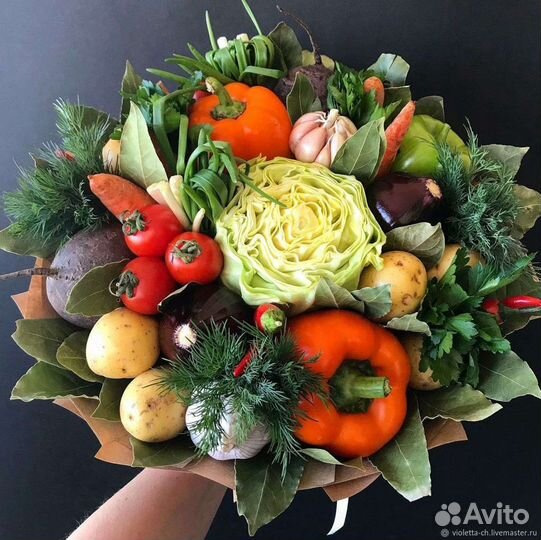 Овощные букетики