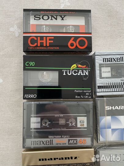 Аудиокассеты Luxman, Marantz редкие, новые