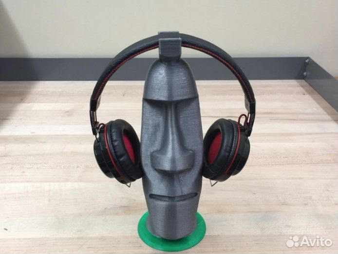 Стойка для наушников Моаи подставка держатель