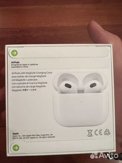 Беспроводные наушники apple airpods 3