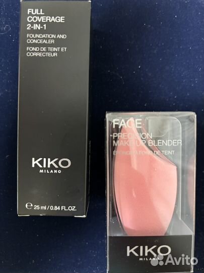 Kiko milano full coverage 2-in-1 и спонж(Оригинал)