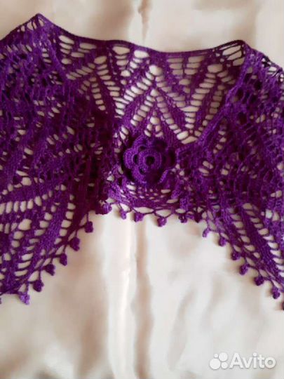 Вязаный воротник