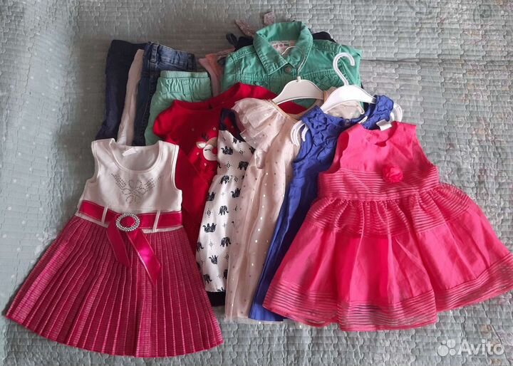 Вещи пакетом для маленькой принцессы 74- 80