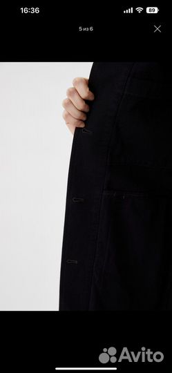 Джинсовый тренч uniqlo