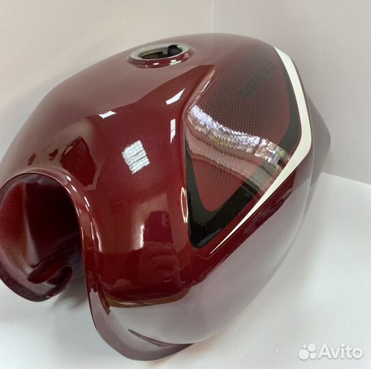 Бак топливный на мопед Vento Riva CX/SX бордовый