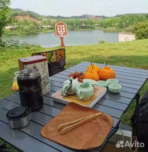 Большой реечный стол для похода 118х65 см