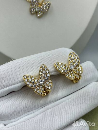 Серьги van cleef