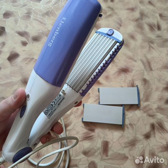 Выпрямитель для волос с насадками гофре