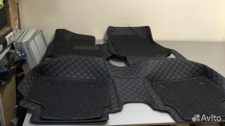 3D Коврики Mercedes E-класс Салон Багажник Экокожа