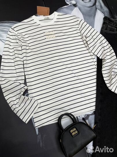 Лонгслив женский Miu miu премиум