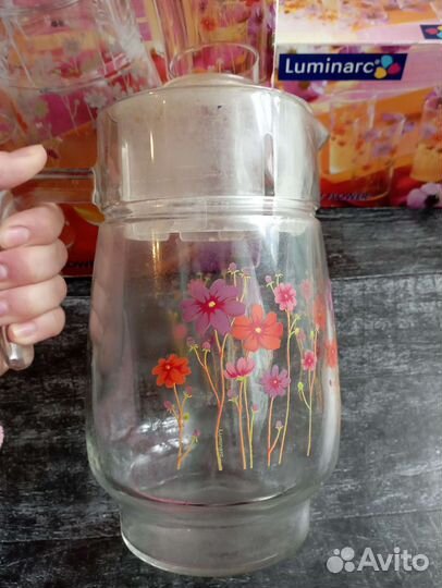 Набор стаканов luminarc (кувшин в подарок)