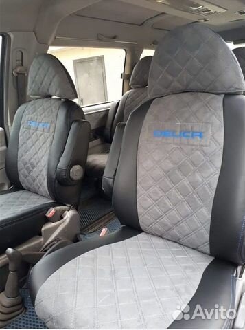 Чехлы Mitsubishi Delica 1994-2004 (PD6W) 3D ромб