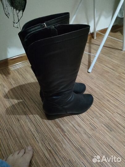 Зимние женские сапоги 38 натуральная кожа