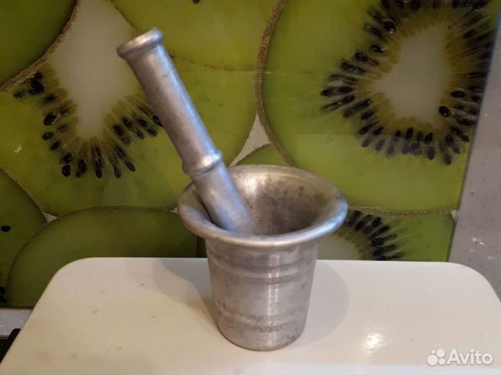Ступка с пестиком из алюминия