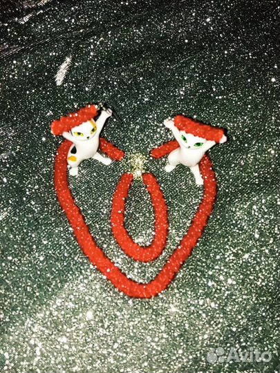 Комплект украшений гранат