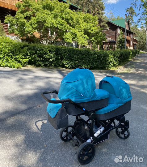 Коляска для двойни 2в1 AroTeam Twinat Duo Польша