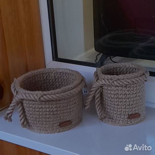 Корзинки из джута