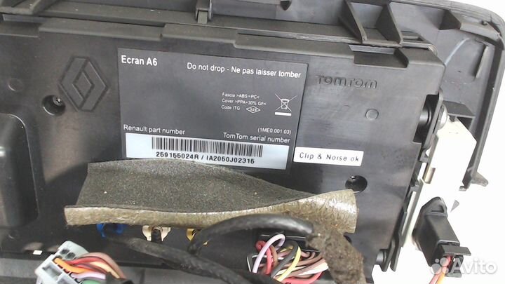 Дисплей мультимедиа Renault Clio, 2010