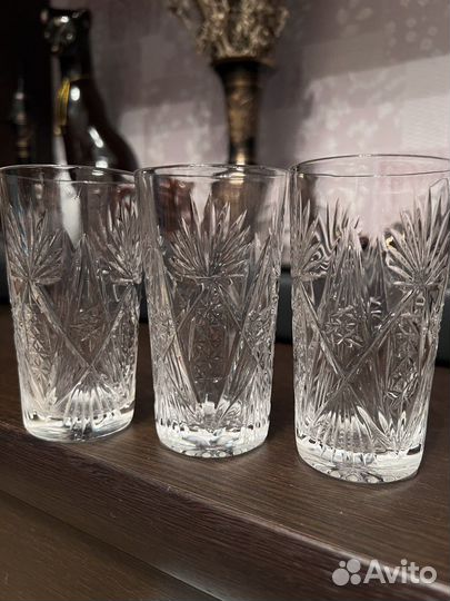 Хрустальные стаканы 250 мл 11 шт