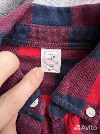 Рубашка GAP лосины H&M на 3 года
