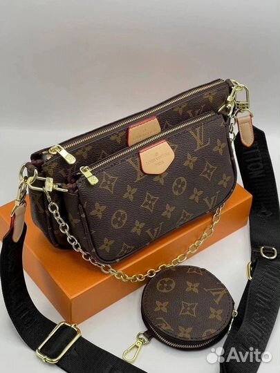 Сумка женская louis vuitton 3 в 1 lux