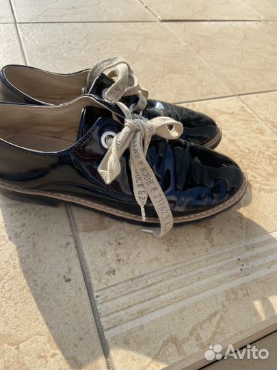 Zara лакловые ботинки