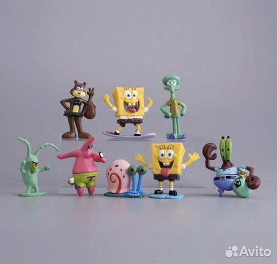 Фигурки спанч боб в аквариум