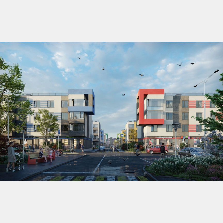 1-к. квартира, 39,5 м², 1/4 эт.