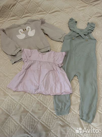 Вещи zara 92 для девочки пакетом