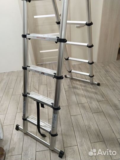 Лестница раздвижная алюминиевая 2,6 м