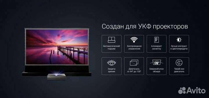 Напольный ALR Экран 100 Дюймов Vividstorm S PRO