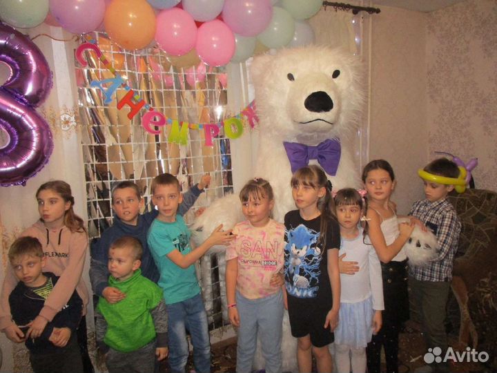 Надувной Белый Мишка