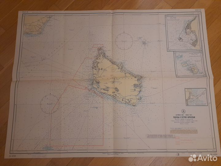 Лоция карта вмф СССР о. Борнхольм