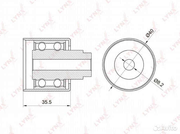 Ролик ремня грм audi A3/A4/VW golf 4/passat 1.4-2