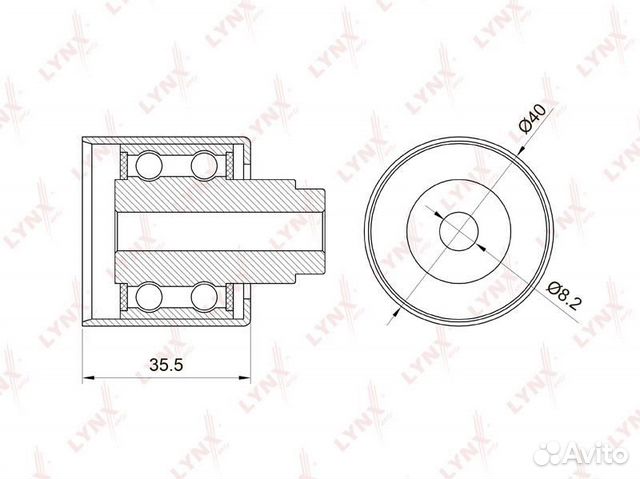Ролик ремня грм audi A3/A4/VW golf 4/passat 1.4-2