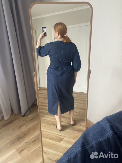Платье джинсовое 56