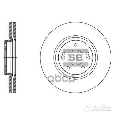 Диск тормозной hyundai IX55 08- перед