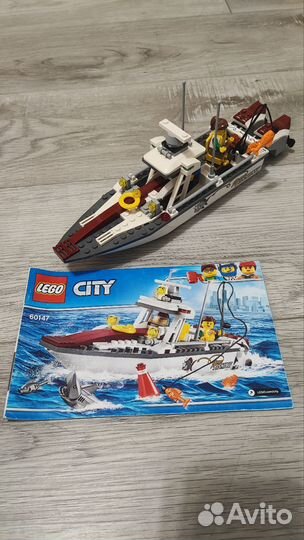 Lego City 60147 рыбацкий катер. Оригинал