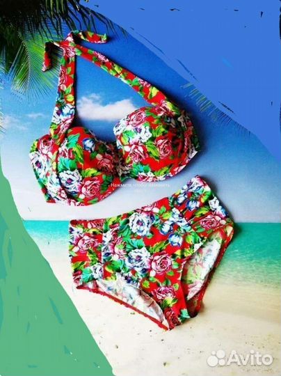 Купальник. Халат для пляжа