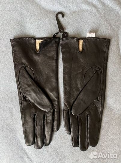 Перчатки женские кожаные демисезонные