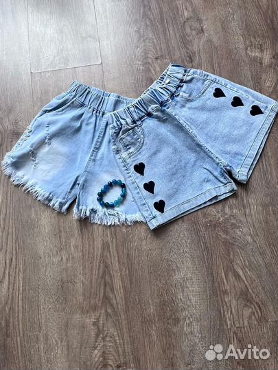 Джинсовые шорты новые для девочки