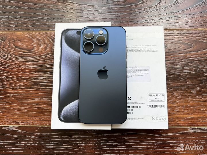 iPhone 15 pro 256gb на гарантии blue sim/esim