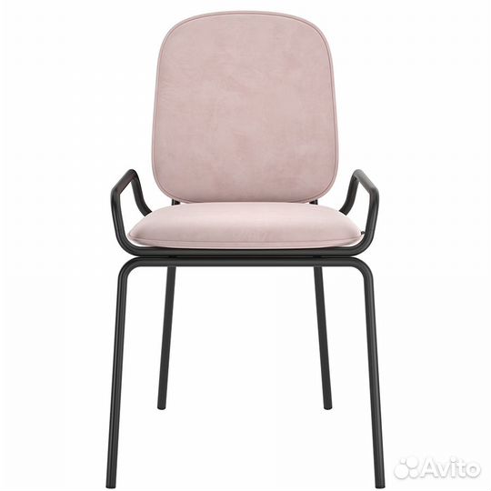 Стул Latitude Ror, Double Frame, велюр, черный