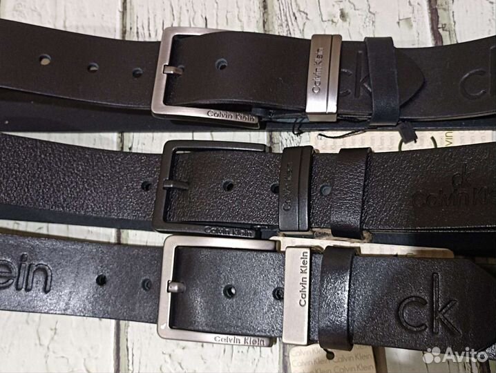 Ремень calvin klein из натуральной кожи