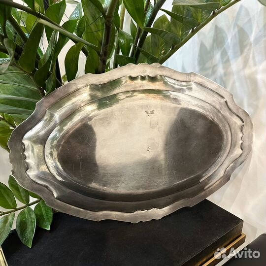 Серебряный поднос 925 пробы
