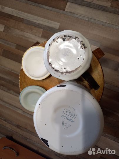 Эмалированная посуда СССР бидоны кофейник чайник