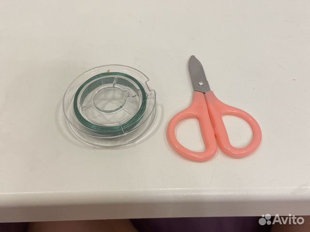 Проволка для бисероплитения с мини ножницами